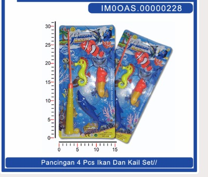 Pancingan Ikan Magnet 4 Ikan Fishing Mania Press @210