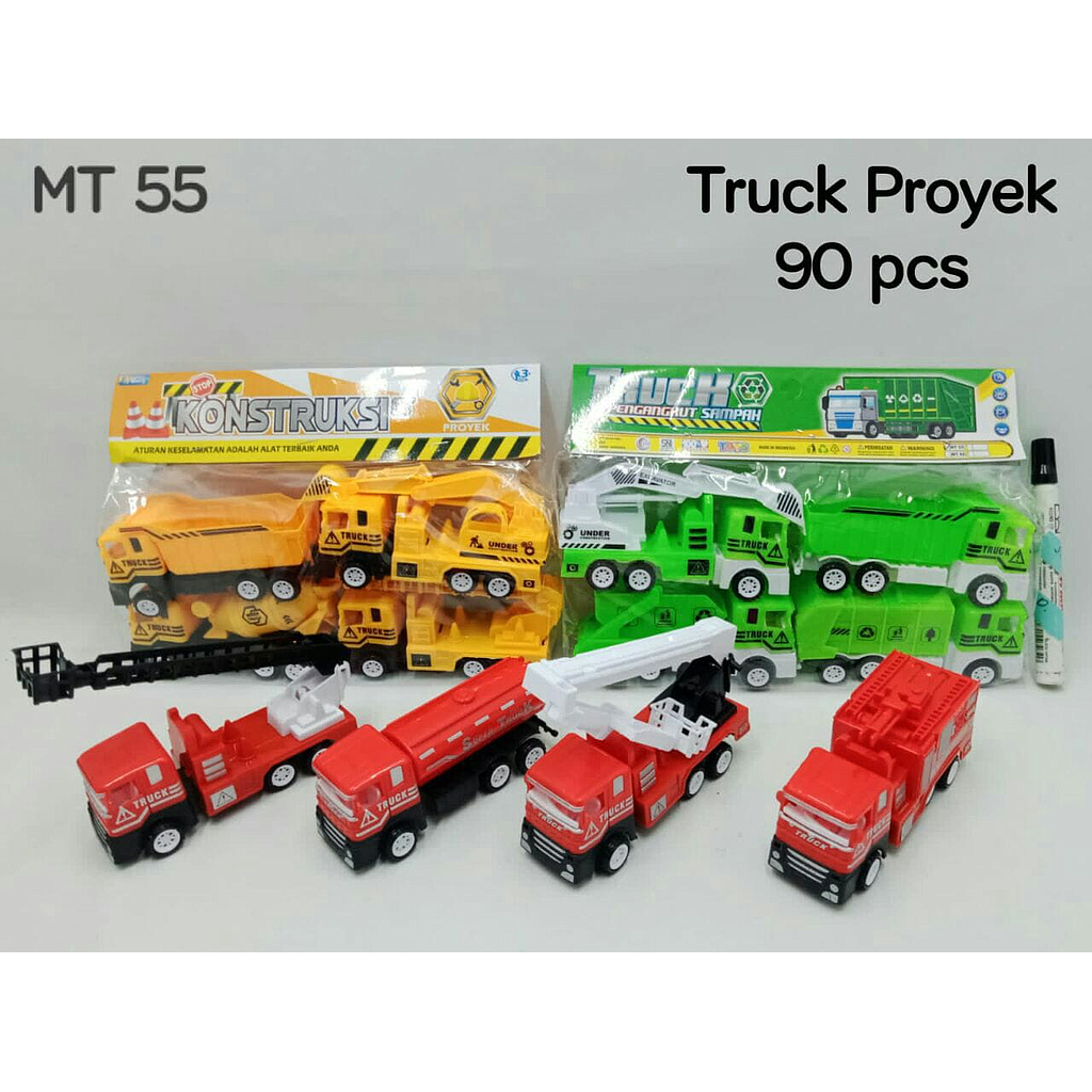 Truk Set 4 Pcs P/B Ktg PVC @90