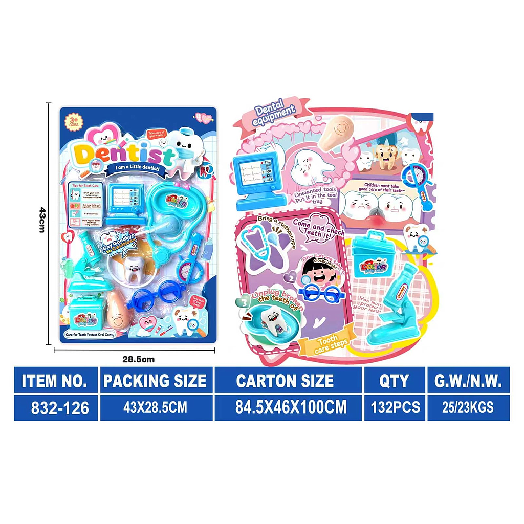 Dokter Set Dentist 1 Inner 66 Pcs Press @132