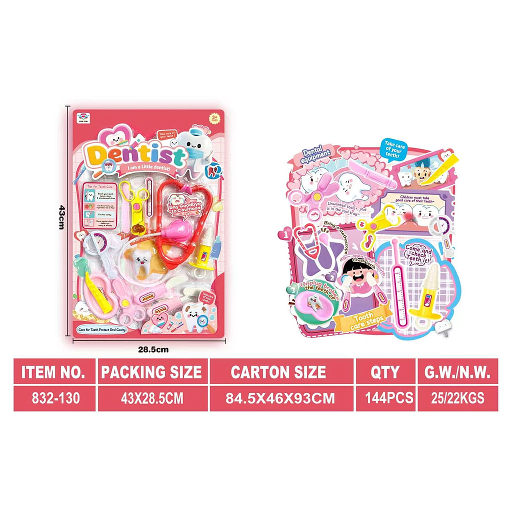 Dokter Set Dokter Gigi Dentist 1 Inner 60 Pcs Press @120
