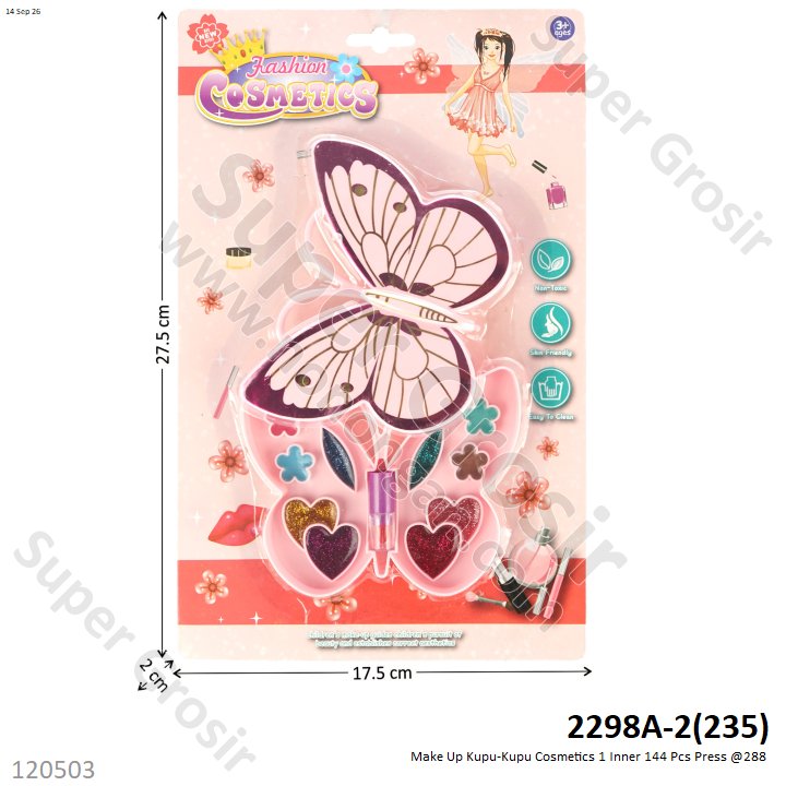 Make Up Kupu-Kupu Cosmetics 1 Inner 144 Pcs Press @288