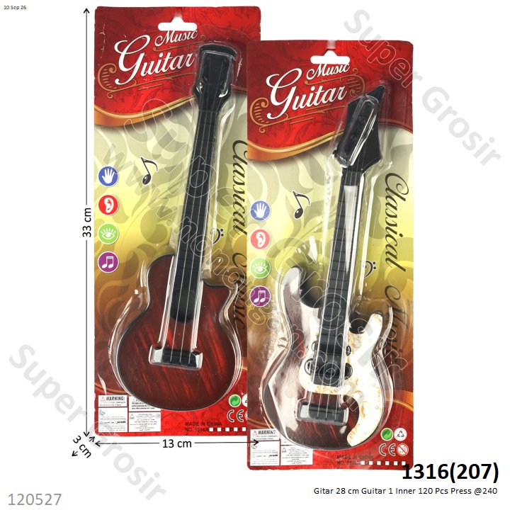 Gitar 28 cm Guitar 1 Inner 120 Pcs Press @240