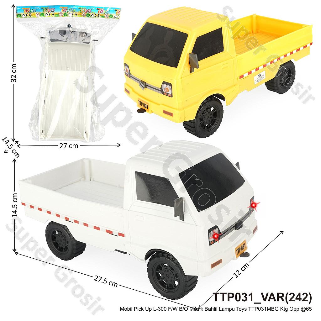 Mobil Pick Up L-300 F/W B/O Musik Bahlil Lampu Toys TTP031MBG Ktg Opp @65