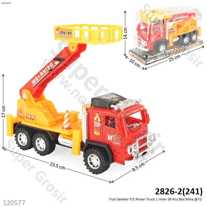 Truk Damkar F/C Power Truck 1 Inner 36 Pcs Box Mika @72