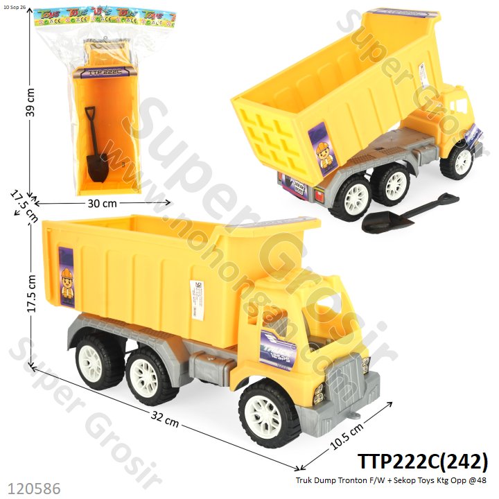Truk Dump Tronton F/W + Sekop Toys Ktg Opp @48