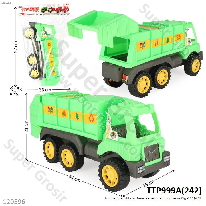 Truk Sampah 44 cm Dinas Kebersihan Indonesia Ktg PVC @24
