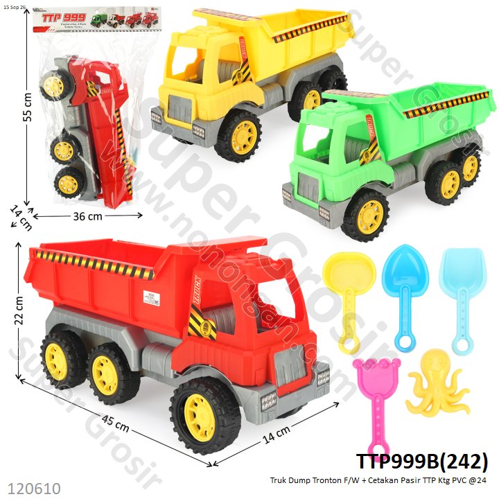 Truk Dump Tronton F/W + Cetakan Pasir TTP Ktg PVC @24