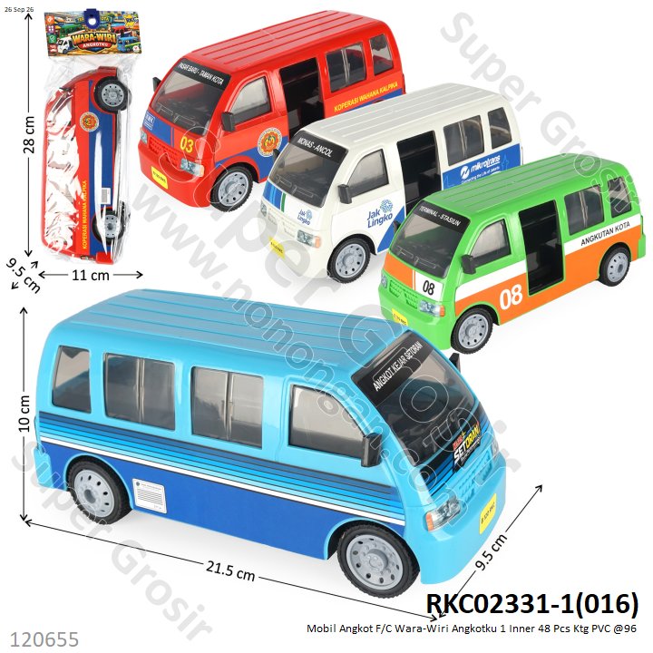 Mobil Angkot F/C Wara-Wiri Angkotku 1 Inner 48 Pcs Ktg PVC @96