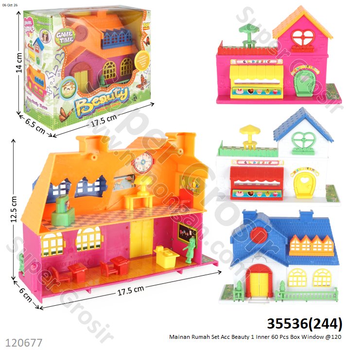 Mainan Rumah Set Acc Beauty 1 Inner 60 Pcs Box Window @120