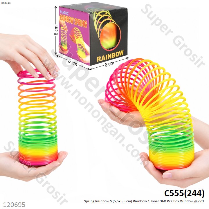 Spring Rainbow S (5,5x5,5 cm) Rainbow 1 Inner 360 Pcs Box Window @720