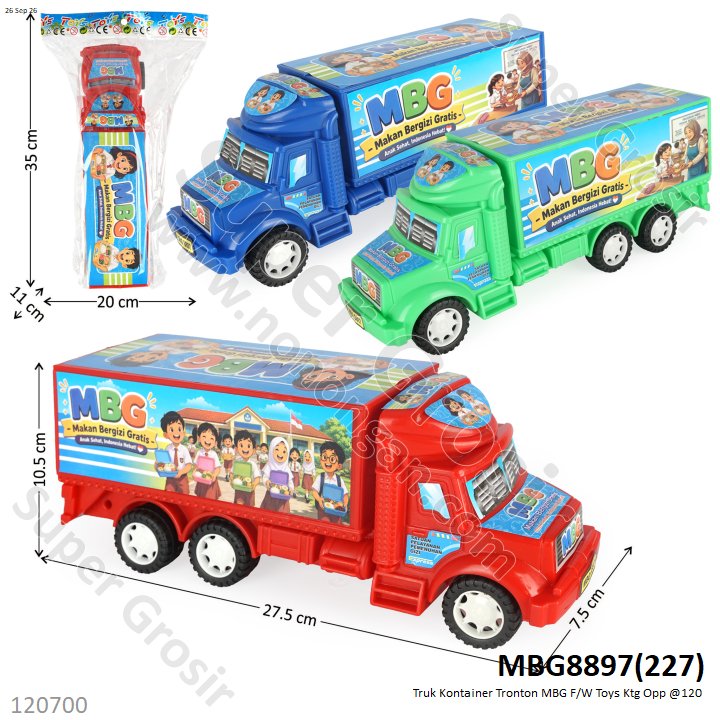 Truk Kontainer Tronton MBG F/W Toys Ktg Opp @120