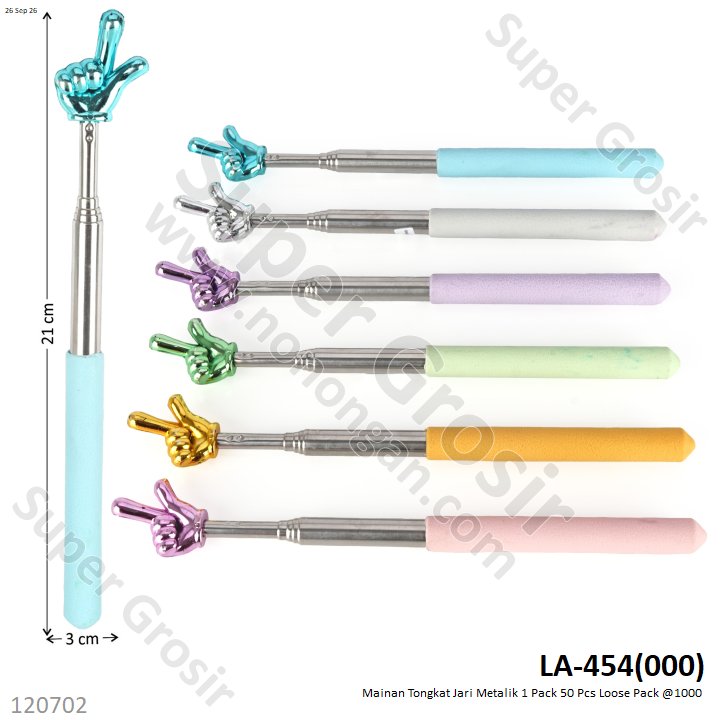 Mainan Tongkat Jari Metalik 1 Pack 50 Pcs Loose Pack @1000