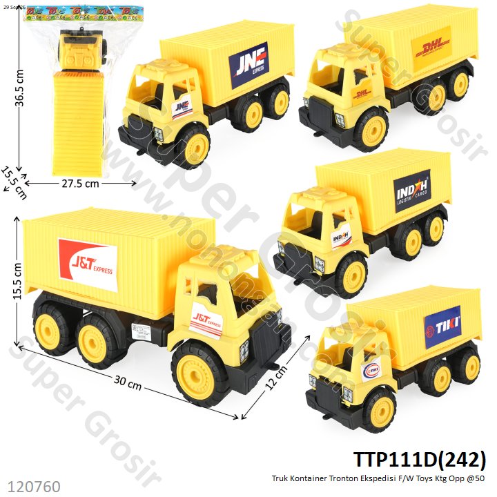 Truk Kontainer Tronton Ekspedisi F/W Toys Ktg Opp @50