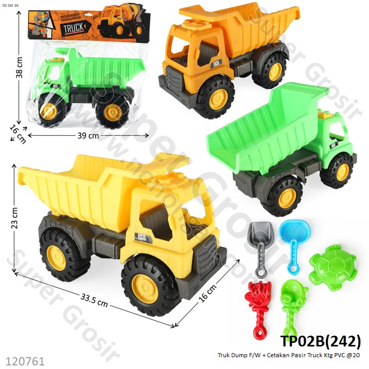 Truk Dump F/W + Cetakan Pasir Truck Ktg PVC @20