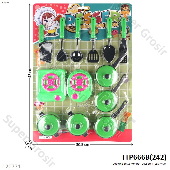 Cooking Set 2 Kompor Dessert Press @90