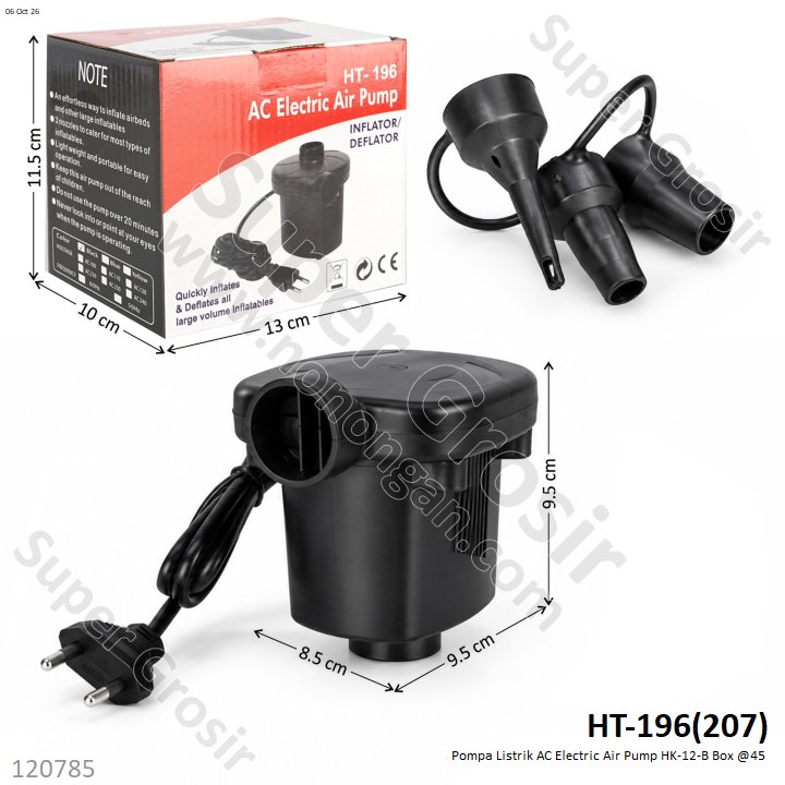 Pompa Listrik AC Electric Air Pump HK-12-B Box @45