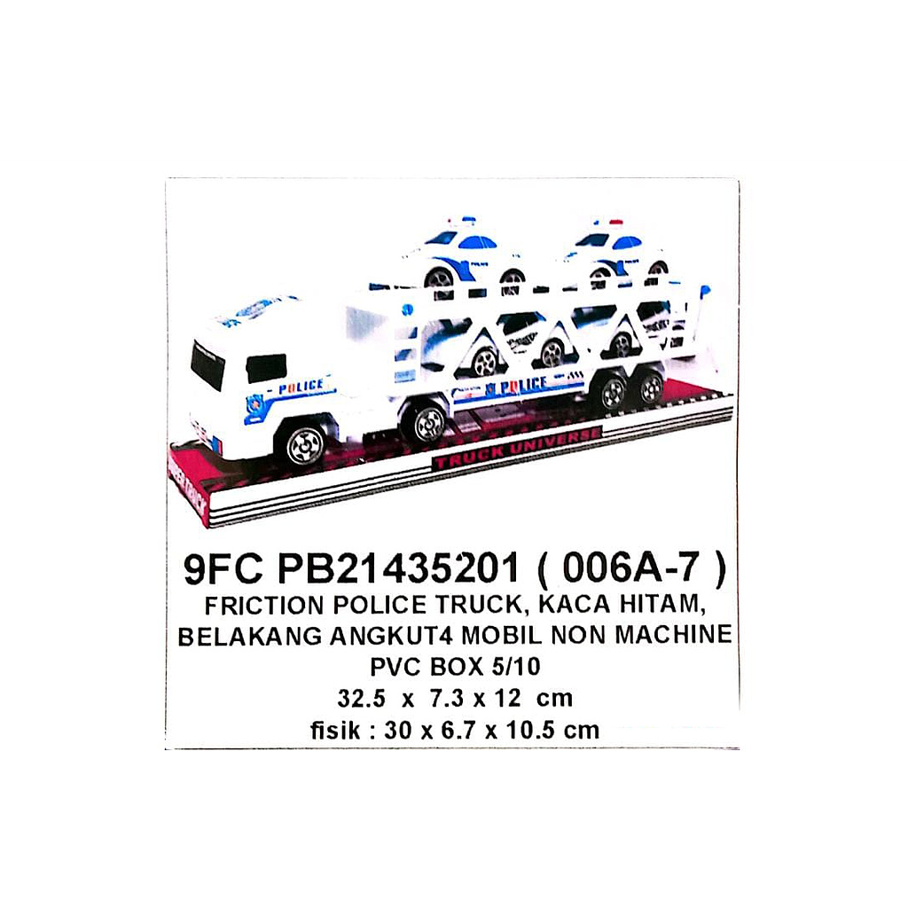Truk Trailer Muat F/C Muat 4 Mobil Polisi F/W  Truck Universe 1 Inner 60 Pcs Box Mika @120