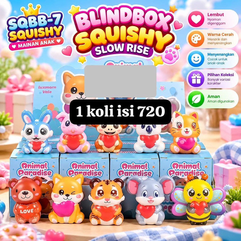 Squishy Blind Box Karakter 1 Box 12 Pcs Box @720