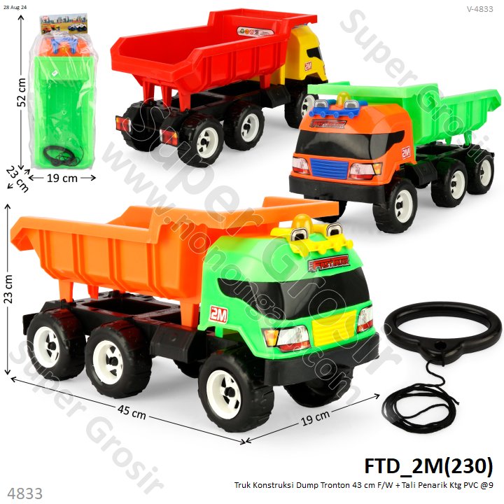 Truk Dump Tarik dan Tali Penarik F/W Tronton 43 cm Ktg PVC @9