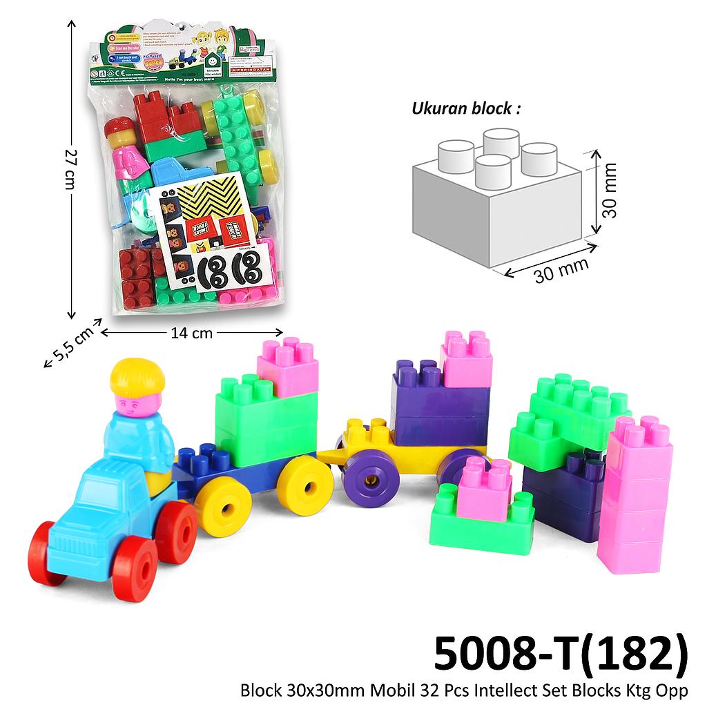 Block 30x30mm Mobil 32 Pcs Intellect Set Blocks Ktg Opp @80