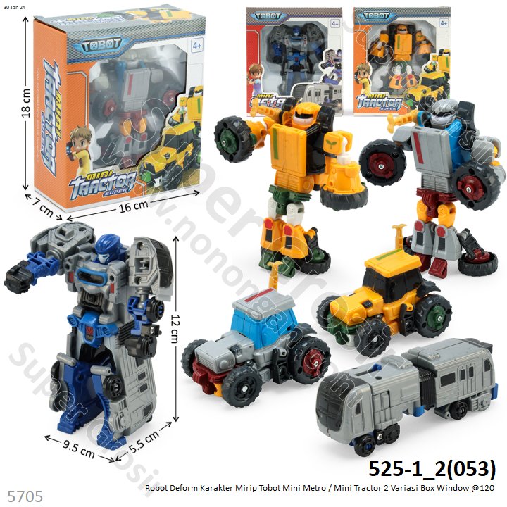Robot DeformTobot Mini Tractor Box Window @120