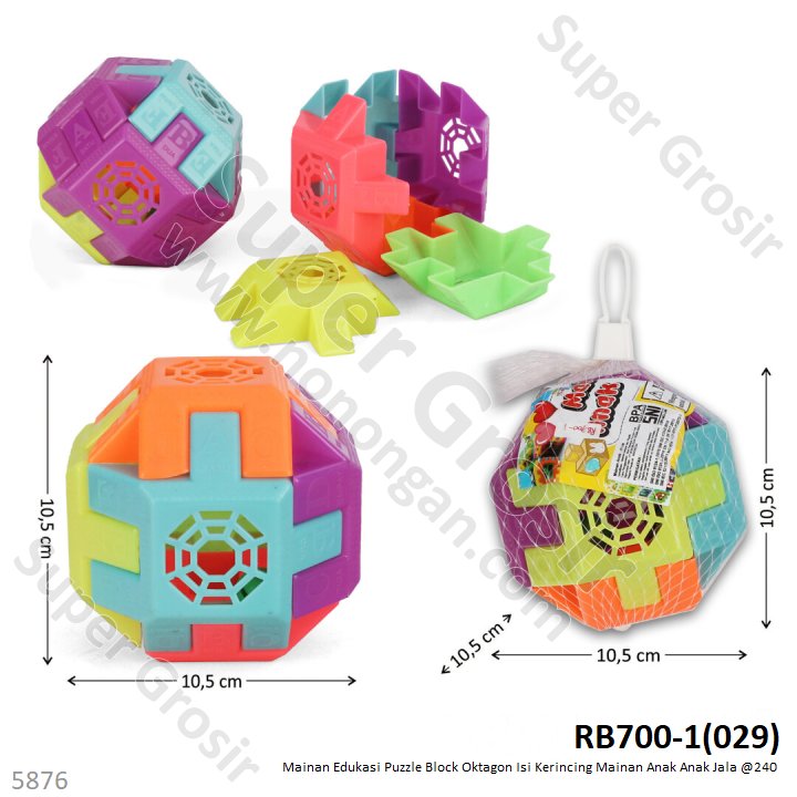 Kerincing Puzzle Block Oktagon Jala @240
