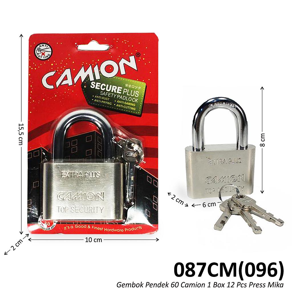 Gembok Pendek 60 Camion 1 Box 12 Pcs Press Mika @72