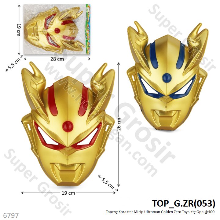 Topeng Ultraman Golden Zero Ktg @400