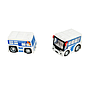 ^Mobil Polisi 8 pcs City Police Box Wind @96
