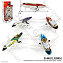 Diecast Pesawat 9,5 cm 2 Pcs P/B Xuanlei XL675 Box Window @360