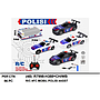 R/C Mobil Sedan Polisi 1:20 Charge + Kabel Charge Lampu Polisi 27 MHz 4 Channel 1 Ikat 4 Pcs Box Window @96