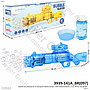 Bubble Gun Transparan 8 Lubang B/O Bubble Lampu + Refill Bubble Blaster 1 Inner 84 Pcs Box @168