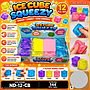 Squishy Needoh Kotak Ice Cube Rainbow Ball 1 Box 12 Pcs Box Window @144