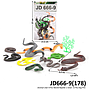 Hewan Ular Karet 9 Pcs World Reptile 1 Inner 72 Pcs Ktg PVC @144