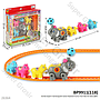 Kereta Hewan 4 Gerbong B/O Jalan Karakter Funny Train Box Window @84