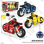 (NB:Baterai Karat) R/C Sepeda Motor Motorcycle Box Window
