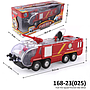 Truk Damkar B/O Suara Lampu + Tembak Air Manual Fire Squad Firemen Box Window @60