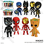 Action Figure Avengers 5 Pcs Toys 664-1 Ktg Opp @360