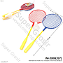 Raket Badminton 2 Pcs dan Kok Plastik Sports 1 Inner 72 Pcs Jala @216