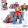 Transformers Deform Truk Kontainer F/W B/O Suara Lampu Deformed Truck 1 Set 3 Pcs Box Window @93