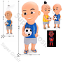 Boneka Cit-cit Upin-Ipin Lampu Tx Jala @146