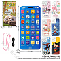 HP Layar Sentuh Karakter B/O Suara Musik Lagu Anak Lampu + Tali Puzzle Mobile Box @120